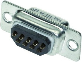 09643217800, D-Sub Standard Connectors 25 WAY S CUP ML FERRITE