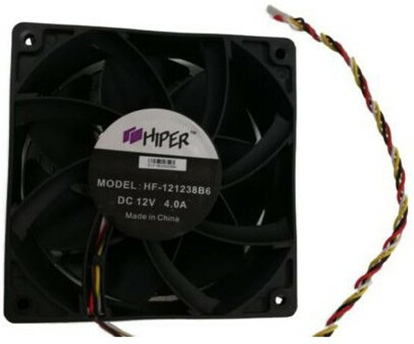 Вентилятор HIPER HF-121238B6 120x120x38 3A 12v