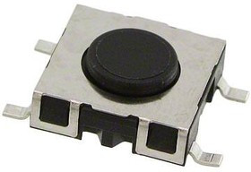 1241.1600.11, Тактильная кнопка, SMS Series, Top Actuated, SMD (Поверхностный Монтаж), Round Button, 180 гс