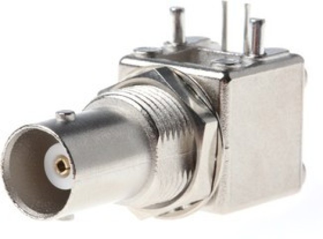 73171-4360, 73138 Series, jack PCB Mount BNC Connector, 50, Through Hole Termination, Right Angle Body 73171-4360, 73138 Series, jack PCB Mount BNC Connector, 50, Through Hole Termination, Right Angle Body