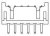1470109-6, Board to Board &amp; Mezzanine Connectors 2.0mm Pitch Header, Dip 6p