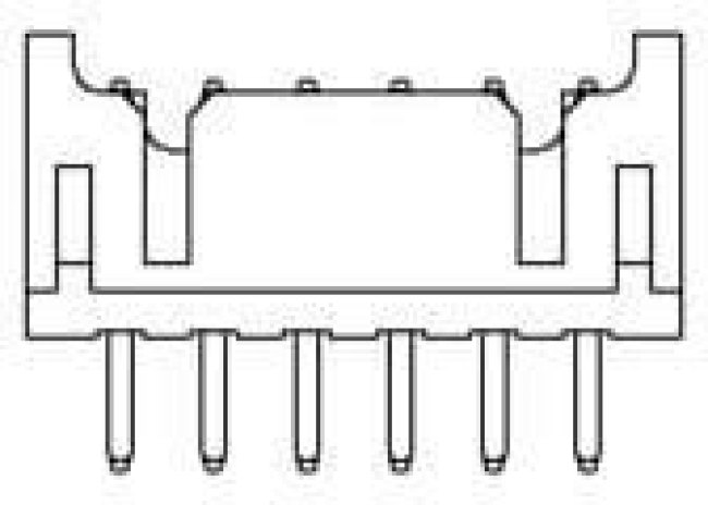 1470109-6, Board to Board &amp; Mezzanine Connectors 2.0mm Pitch Header, Dip 6p