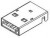 480372200, Разъем USB, тип A, USB 2.0, вилка, 4 контакта, поверностный монтаж 480372200, Разъем USB, тип A, USB 2.0, вилка, 4 контакта, поверностный монтаж