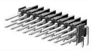 1-86479-3, Conn Unshrouded Header HDR 2 POS Solder RA Thru-Hole Tray