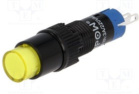 V8Y-11-Y, Переключатель: кнопочный, Пол: 2, SPDT, 0,5A/250ВAC, 1A/24ВDC, IP40