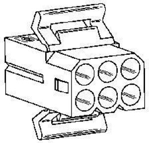 03-09-1062, Pin &amp; Socket Connectors 6P PIN SCKT RCPT 6 CIRCUIT DR