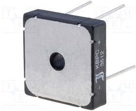 KBPC3512WP-DIO, Диодный мост: однофазный, Urmax: 1,2кВ, If: 35А, Ifsm: 270А, KBPC, THT