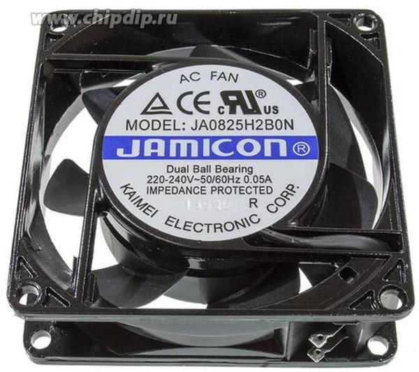 JA0825H2B0N-T (JA0825H2B010N- T-R)(клемма)220V (80х80х25) B(подшипник) CFM14,91/dBA19,7 Jamicon вентилятор JA0825H2B0N-T (JA0825H2B010N- T-R)(клемма)220V (80х80х25) B(подшипник) CFM14,91/dBA19,7 Jamicon вентилятор