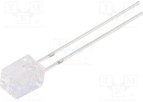 OSG5DA7NE1B-12V, LED; rectangular; 5x5x7mm; green; 750?1120mcd; 140°; Front: flat OSG5DA7NE1B-12V, LED; rectangular; 5x5x7mm; green; 750?1120mcd; 140°; Front: flat