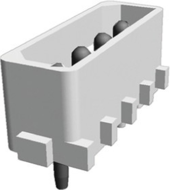 1586515-2, Commercial MATE-N-LOK Series Straight Through Hole PCB Header, 4 Contact(s), 5.08mm Pitch, 1 Row(s)