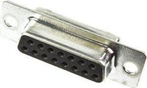 119998-2836, ZD* 15 Way Panel Mount D-sub Connector Socket, 2.77mm Pitch 119998-2836, ZD* 15 Way Panel Mount D-sub Connector Socket, 2.77mm Pitch