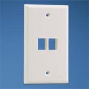 NK2FNIW, VERTICAL FACEPLATE, 2 MODULE, WHITE NK2FNIW, VERTICAL FACEPLATE, 2 MODULE, WHITE