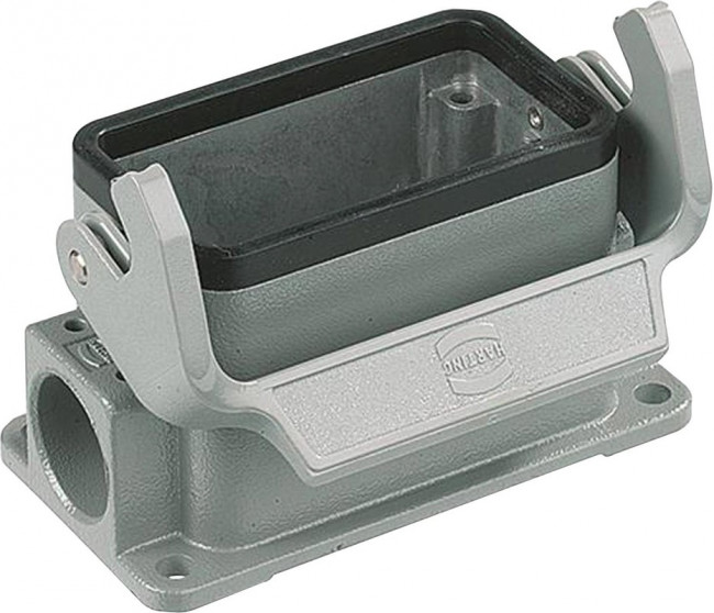 19300101250, Heavy Duty Power Connectors SURFACE MOUNTING HSG HAN 10B 1 SIDE ENTRY