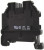 58.503.0055.1, WT 2.5 Series Black Feed Through Terminal Block, 2.5mm², Single-Level, Screw Termination, ATEX