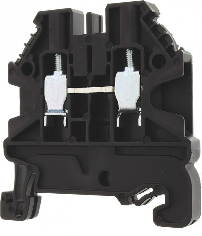 58.503.0055.1, WT 2.5 Series Black Feed Through Terminal Block, 2.5mm², Single-Level, Screw Termination, ATEX