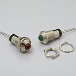 MPC5RD, LED Panel Mount Indicators 5mm Red Dif Lens Mtl Panel Mnt Ind.