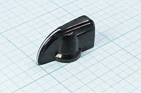 Ручка-клюв, диаметр регулятора d6,0мм, пластик, черный, QКZ7-2; №15027 ручка "V"d6,0\40x20x20\ пл\чер\\QKZ7-2\