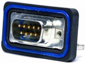 4STD09PCT99S40X, D-Sub Standard Connectors 9 POS M WATER RES R.A .188