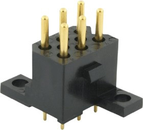 SMS6RE4TR29, Souriau SMS Series Straight Through Hole PCB Header, 6 Contact(s), 5.08mm Pitch, 2 Row(s), Shrouded