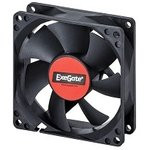 Вентилятор ExeGate ExtraPower EP08025S3P, 80x80x25 мм, Sleeve bearing (подшипник скольжения), 3pin,