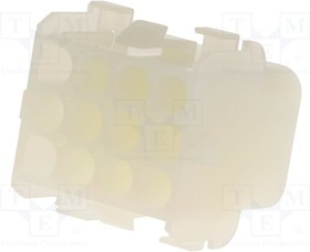 NLSG-3X4, Корпус гнезда NLS шаг 6,35мм 3x4 выв. папа NLSG-3X4, Корпус гнезда NLS шаг 6,35мм 3x4 выв. папа