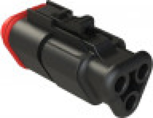 AT06-3S-SR02BLK, Automotive Connectors Plug 3-Way RD Seal Strain Relief Black AT06-3S-SR02BLK, Automotive Connectors Plug 3-Way RD Seal Strain Relief Black