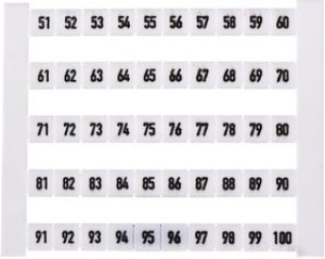 0473460051, Wire Labels & Markers DEK 5 FW 51-100 0473460051, Wire Labels & Markers DEK 5 FW 51-100