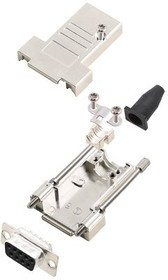 6355-0040-31, DE-9 Socket D-Sub Connector Kit, Steel