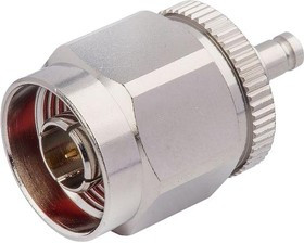 MC002944, РЧ/Коаксиальный адаптер, N, Штекер, 1.0 / 2.3 DIN, Гнездо, Прямой Переходник, 75 Ом