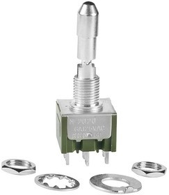 M2024LL1W01, SWITCH, TOGGLE, SP3T, 6A, 125VAC