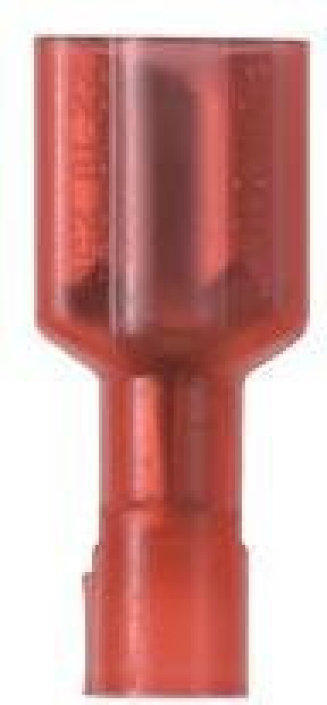 DNF18-111FIB-M, FEMALE DISCONNECT, 2.8MM, 18AWG, RED