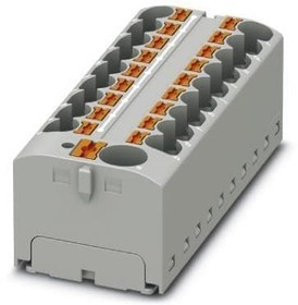 3273900, DIN Rail Terminal Blocks PTFIX 10/18X4 GY