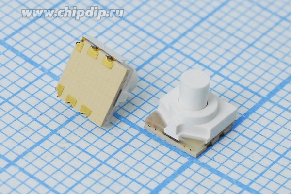 Тактовая кнопка, 5.2x 5.2x 5.0, 2ВILжелтый&amp;Ilзеленый