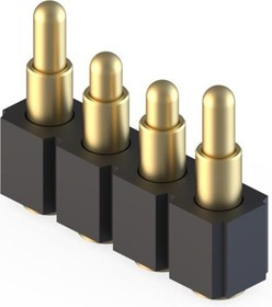 812-22-004-30-030101, Headers &amp; Wire Housings SpringLoaded Con SMT Single Row 4-Pin