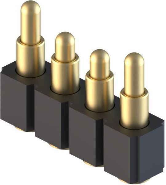 812-22-004-30-030101, Headers & Wire Housings SpringLoaded Con SMT Single Row 4-Pin 812-22-004-30-030101, Headers & Wire Housings SpringLoaded Con SMT Single Row 4-Pin