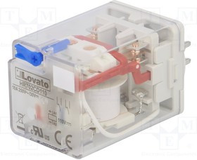 HR702CD110, Реле: электромагнитное, DPDT, Uобмотки: 110ВDC, 10A/250ВAC, 10А