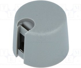 A1020048, Ручка, с указателем, пластмасса, dоси: 4мм, d20x16мм, серый, винтом