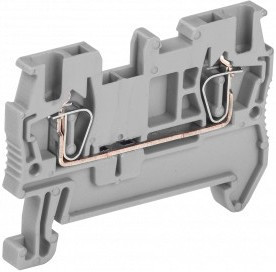 Клемма пружинная КПИ 2в-1, 5 17, 5А серый IEK