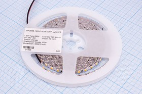 Лента светодиодная 24В, цвет оранжевый, мощность 10,0Вт/м, SMD2835, IP20, без скотча; №14328O СДЛ\лента\ 24В\оран\10,0Вт/м\ SMD2835\IP20\8x1