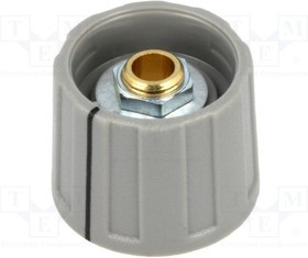 A2620068, Ручка, с указателем, ABS, dоси: 6мм, d20x15,5мм, серый, Ось: гладкая