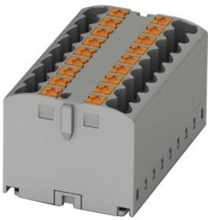 3273430, DIN Rail Terminal Blocks PTFIX 12X2,5-G BK 2.5mm2 ADHESIVE MNT