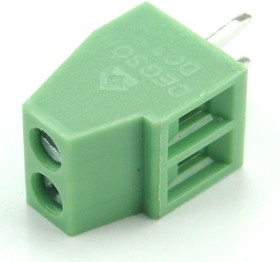 DG308-2.54-02P-14-00AH (308-021-14), Клеммник винтовой, 2-контактный, 2.54мм, прямой DG308-2.54-02P-14-00AH (308-021-14), Клеммник винтовой, 2-контактный, 2.54мм, прямой