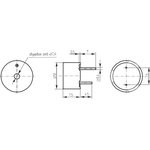 Излучатель звука магнитоэлектрический с генератором 12x 8мм, 12В, 3.1кГц; згм 12x 8\12\\3,1\ 2P7,6\H