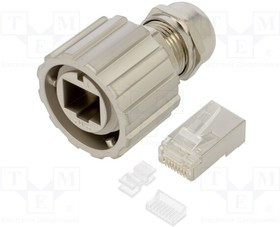 17-150284, Вилка; RJ45; PIN: 8; Кат: 6a; экранированный; Конф: 8p8c; 4,83-6,73мм