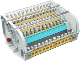 Блок распределительный 5p 7х8мм на DIN-рейку DKC BD160135