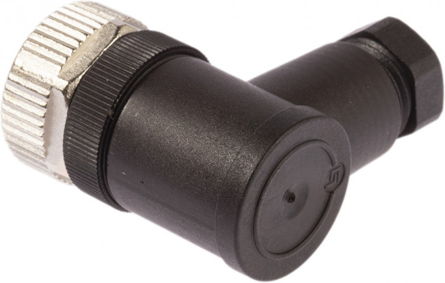 7000-13001-0000000, Circular DIN Connectors M12 FEMALE 90 FIELD-WIREABLE SCREW TERM., 5-pol. max.0,75mm 4-6mm