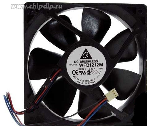 Вентилятор Delta Electronics WFB1212M 120x25мм 12V 0.33A OEM к нему оснастка foxxcon 8004222 + 120x25 12V 0.33A