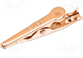 BU-70C, Зажим "крокодил"; 5А; Диап.захвата: макс.7,9мм; Длина: 42,86мм