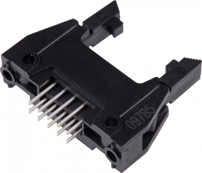 N3793-6302RB, Headers &amp; Wire Housings 10P STRT LONG PIN SOLDER TAIL 30u GOLD