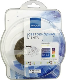 33BL (3528-60LED-IP20-Y), Лента светодиодная, желтый, 12В, 4.8Вт/м, 60SMD(3528)/м, IP20, 8мм, цена за катушку 5м 33BL (3528-60LED-IP20-Y), Лента светодиодная, желтый, 12В, 4.8Вт/м, 60SMD(3528)/м, IP20, 8мм, цена за катушку 5м